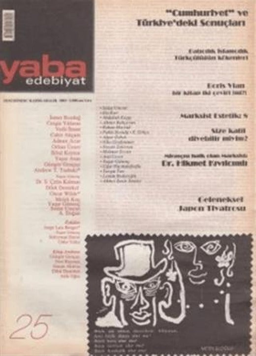 Yaba Edebiyat Dergisi Sayı: 25 | Yaba Dergisi Yayınları (Ciltsiz)