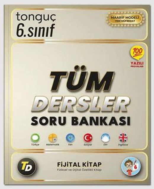6. Sınıf Tüm Dersler Soru Bankası | Tonguç Akademi (Ciltsiz)