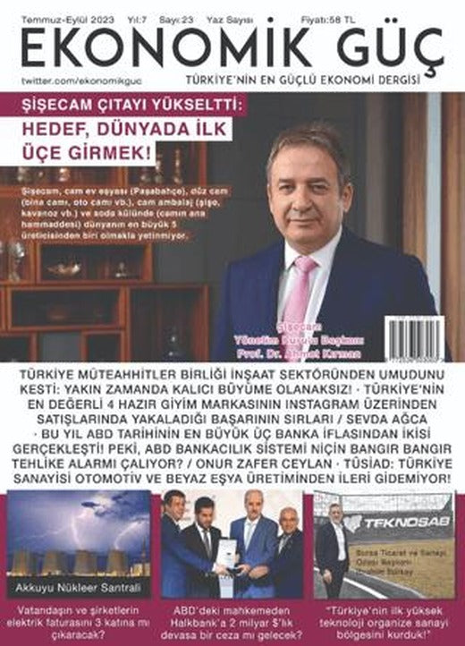 Ekonomik Güç Dergisi Sayı: 23 Temmuz - Eylül 2023 | Ekonomik Güç Dergisi (Ciltsiz)