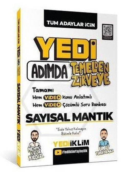 Yediiklim KPSS 7 Adımda Temelden Zirveye Say Mantık | Yediiklim Yayınları (İnce Kapak)