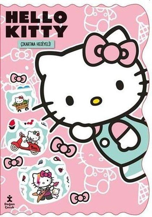 Hello Kitty Bol Bol Boya - Bol Bol Yapıştır Boyama Kitabı - Çıkartma Hediyeli! | Doğan Çocuk (İnce Kapak)