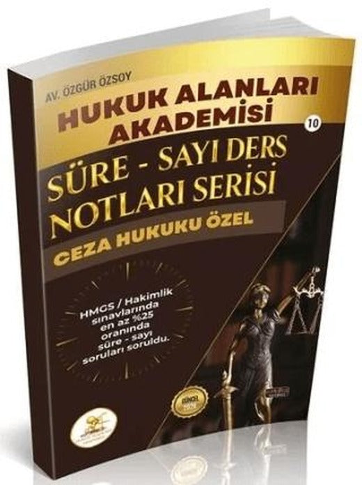 HUKAL 2026 HMGS Hakimlik Ceza Hukuku Özel Hükümler Süre-Sayı Ders Notları | Savaş Yayınevi (Ciltsiz)