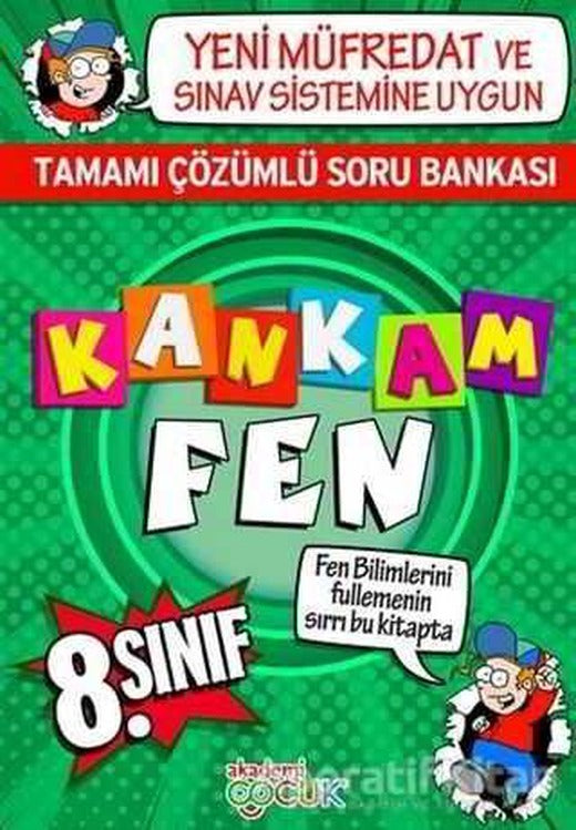 Kankam Fen 8. Sınıf Tamamı Çözümlü Soru Bankası - Murat Tatlıdilli - Akademi Çocuk