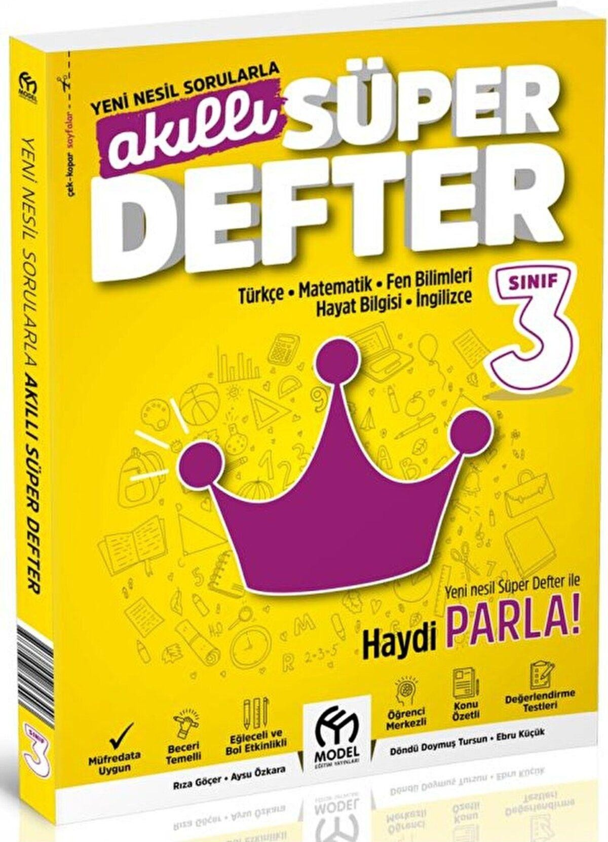 3. Sınıf Akıllı Süper Defter Tüm Dersler | Model Eğitim Yayıncılık (Ciltsiz)