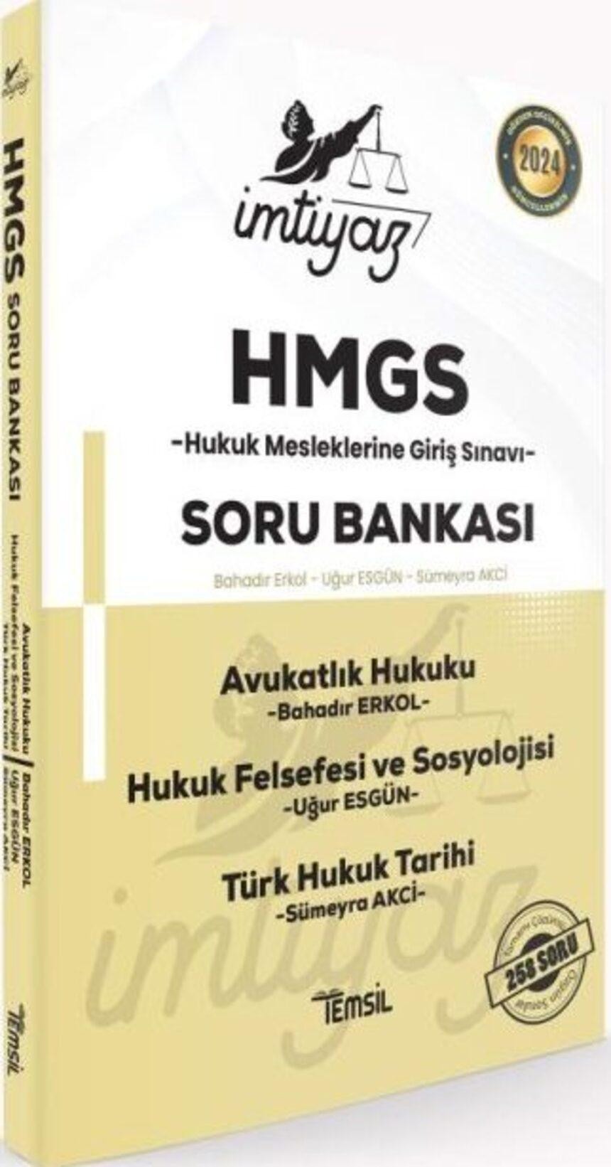 İmtiyaz HMGS Avukatlık Hukuku Hukuk Felsefesi ve Sosyolojisi Türk Hukuk Tarihi Genel Kamu Hukuku Soru Bankası | Temsil Kitap (Ciltsiz)