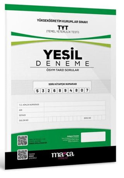 2025 TYT Yeni Nesil Yeşil Deneme Tamamı Video Çözümlü