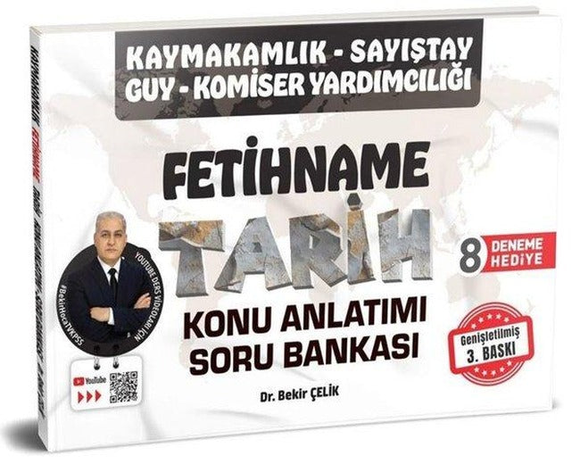 Fetihname Tarih Konu Anlatımı Soru Bankası - Kaymakamlık - Sayıştay - GUY - Komiser Yardımcılığı | Pelikan Yayınları (İnce Kapak)