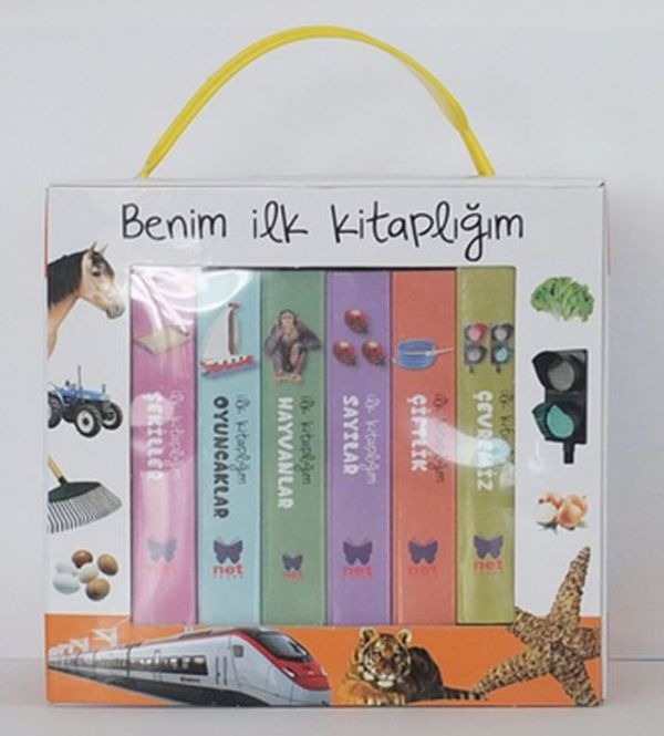 Benim İlk Kitaplığım Turuncu-6 Kita | Net Çocuk Yayınları (İnce Kapak)