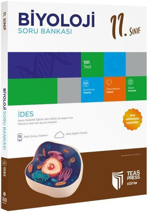 11.Sınıf İDES Biyoloji Soru Bankası | Teas Press Eğitim (İnce Kapak)