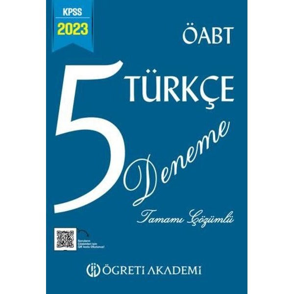 2024 KPSS ÖABT Türkçe 5 Deneme | Öğreti Akademi (Ciltsiz)