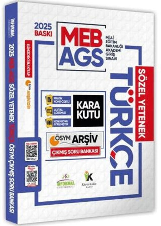 2025 MEB-AGS Türkçenin Kara Kutusu Tek Kitap ÖSYM Çıkmış Soru Bankası Konu Özetli Video/PDF Çözümlü