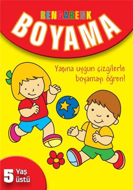 Rengarenk Boyama - 5 Yaş Üstü - Sarı Kitap