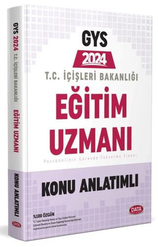 T.C. İçişleri Bakanlığı Eğitim Uzmanı GYS Konu Anlatımlı | Data Yayınları (Ciltsiz)