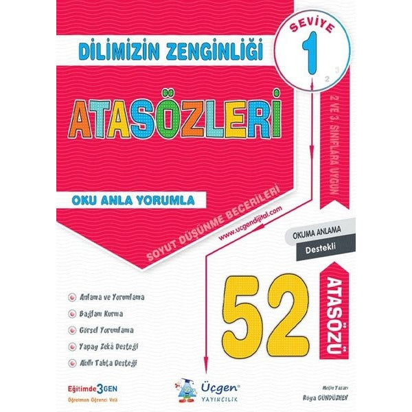 Dilimizin Zenginliği 1. Seviye - Atasözleri |Üçgen Yayıncılık (İnce Kapak)