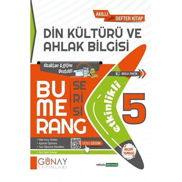 5. Sınıf Bumerang Etkinlikli  Din Kültürü Ve Ahlak Bilgisi | Günay Yayıncılık (İnce Kapak)