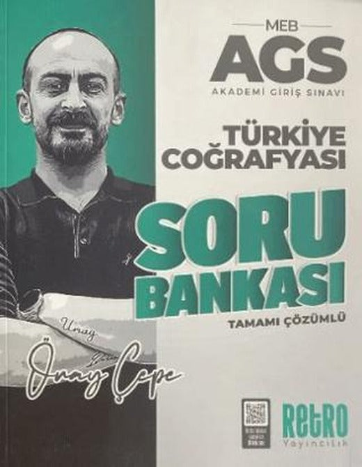MEB-AGS Türkiye Coğrafyası Soru Bankası Çözümlü | Retro Yayıncılık (Ciltsiz)