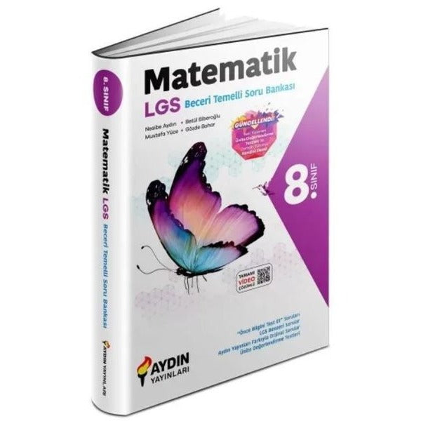 8. Sınıf Matematik Beceri Temelli Soru Bankası | Aydın Yayınları (İnce Kapak)