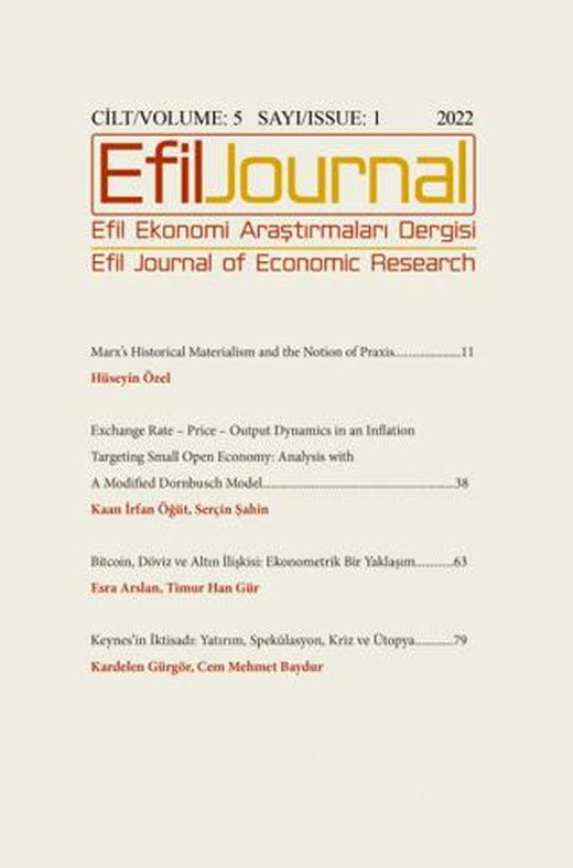 Efil Ekonomi Araştırmaları Dergisi Cilt: 5 Sayı: 1 | Efil Journal Dergisi (Ciltsiz)