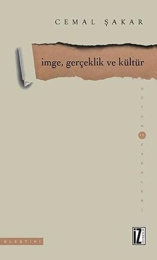 İmge Gerçeklik ve Kültür | İz Yayıncılık (İnce Kapak)