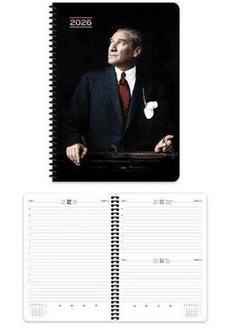 Keskin Color 2026 - 17x24 Atatürk Günlük Spiralli Ajanda - Cumhurbaşkanı | Keskin Color - Resim 1