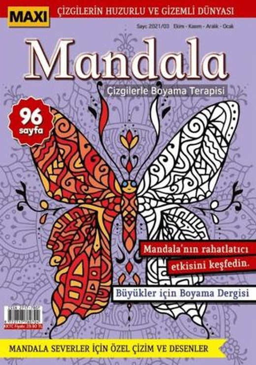 Maxi Mandala Çizgilerle Boyama Terapisi 5 | Maxi Yayıncılık (Ciltsiz)