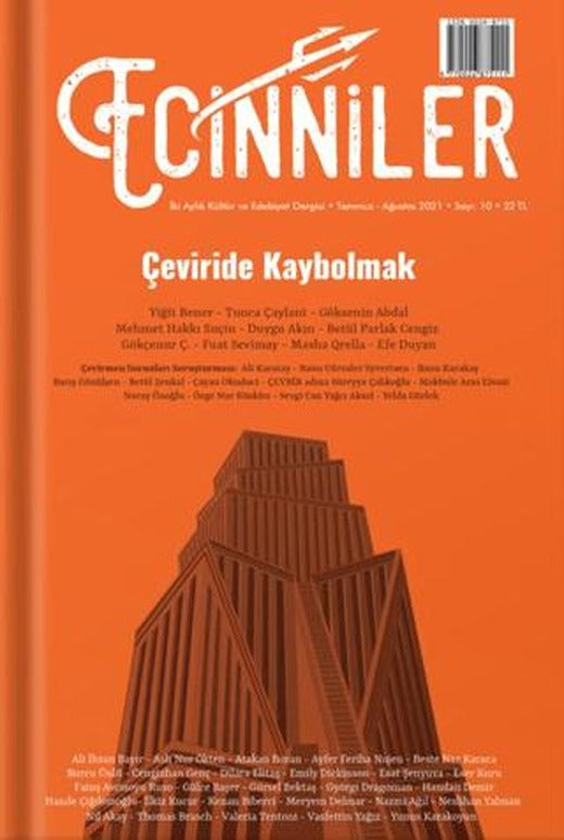 Ecinniler: İki Aylık Kültür ve Edebiyat Dergisi Sayı: 10 Çeviride Kaybolmak Temmuz - Ağustos 2021 | Sardes Yayınları (Ciltsiz)