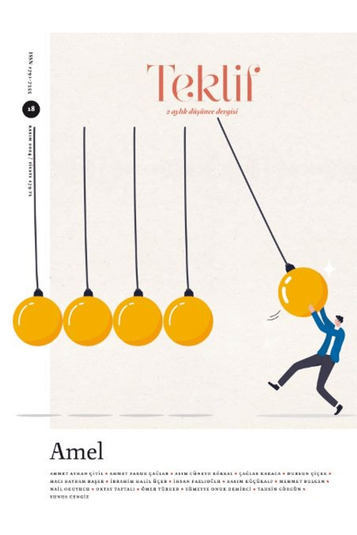 Teklif 2 Aylık Düşünce Dergisi Sayı: 18 Kasım 2024 | Ketebe Yayınları (Ciltsiz)