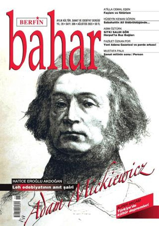 Berfin Bahar Aylık Kültür Sanat ve Edebiyat Dergisi Sayı: 306 Ağustos 2023 | Berfin Bahar Dergisi (Ciltsiz)