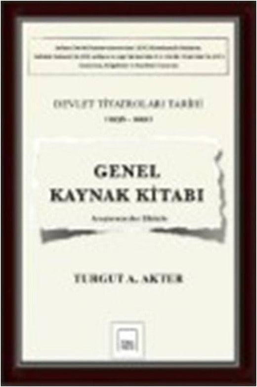 Genel Kaynak Kitabı | Mitos Boyut Yayınları - Tiyatro Dizisi (İnce Kapak)