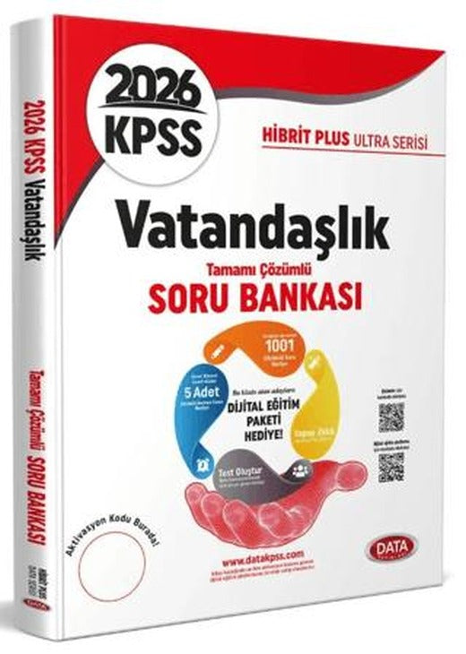 2026 KPSS Hibrit Plus Ultra Serisi Vatandaşlık Soru Bankası - Karekod Çözümlü + Dijital Eğitim Platformu