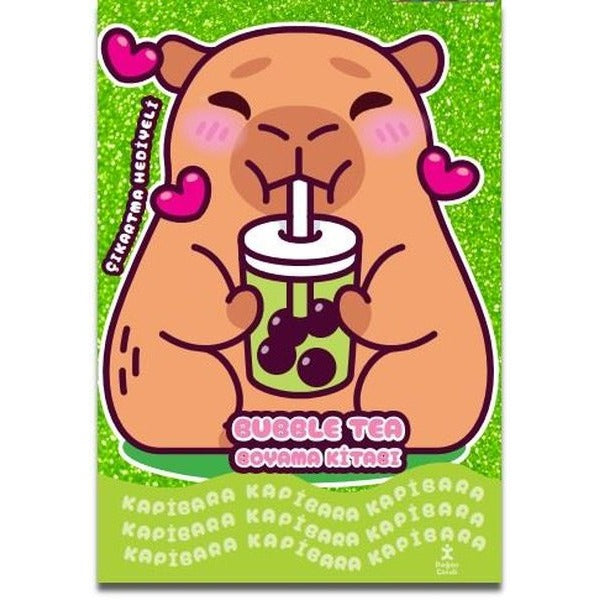 Kapibara-Bubble Tea Boyama Kitabı | Doğan Çocuk (İnce Kapak)