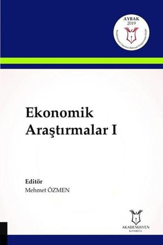 Ekonomik Araştırmalar 1 | Akademisyen Kitabevi (Ciltsiz)