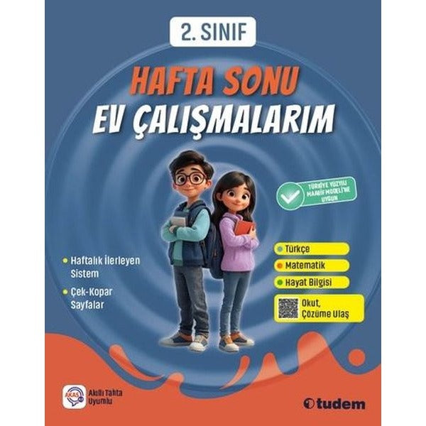 2. Sınıf Hafta Sonu Ev Çalışmaları | Tudem Yayınları - Ders Kitapları (İnce Kapak)
