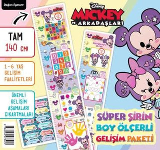 Disney Mickey Ve Arkadaşları Süper Şirin Boy Ölçerli Gelişim Paketi | Doğan Egmont Yayıncılık (Ciltsiz)