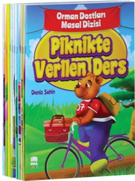 Orman Dostları Masal Dizisi Seti - Piknikte Verilen Ders - 10 Kitap Takım | Ema Çocuk