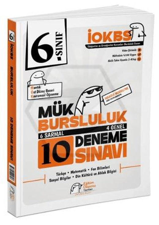 6. Sınıf Mük Bursluluk 10 Deneme Sınavı