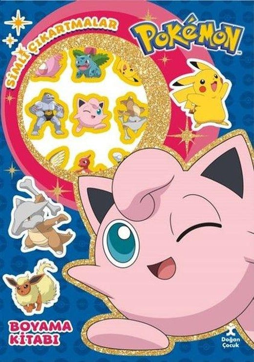 Pokemon - Star Simli Çıkartmalı Boyama Kitabı | Doğan Çocuk (İnce Kapak)