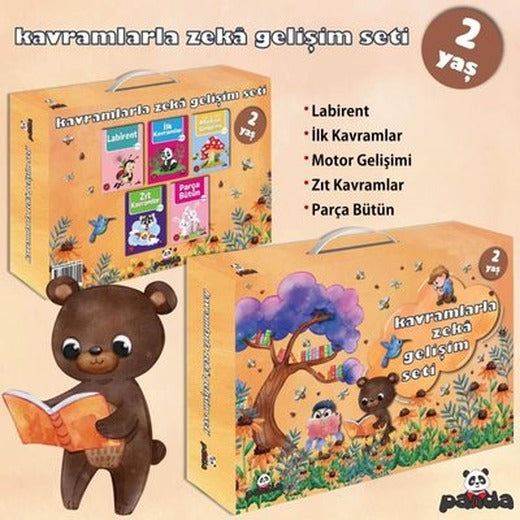 2 Yaş Kavramlarla Zeka Gelişim Seti - 5 Kitap Takım | Panda