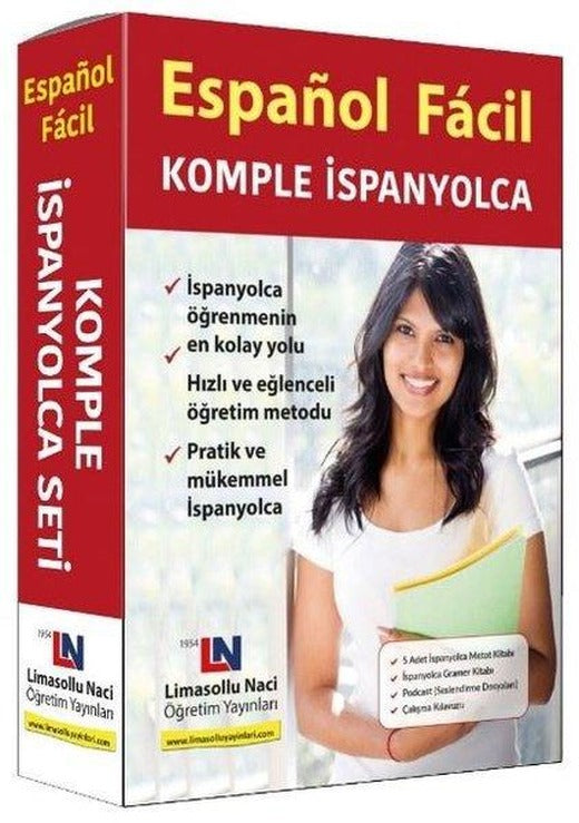 Kolay İspanyolca Seti | Limasollu Naci Öğretim Yay. (Ciltli)