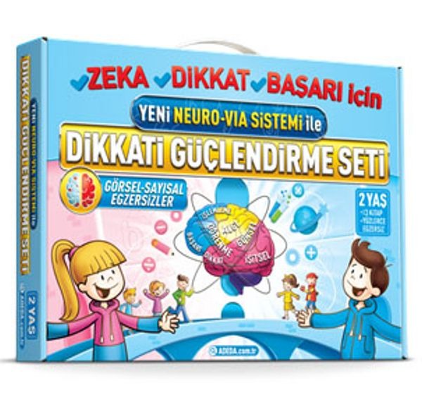 Yeni Neuro VİA Sistemi ile Dikkati Güçlendirme Seti-2 Yaş | Adeda