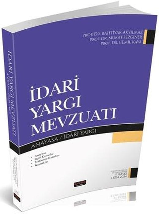 İdari Yargı Mevzuatı | Savaş Yayınevi (Ciltsiz)