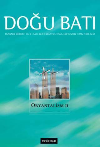 Doğu Batı Düşünce Dergisi Yıl: 5 Sayı: 20 - Oryantalizm - 2 | Doğu Batı Dergileri (Ciltsiz)  - Resim 1