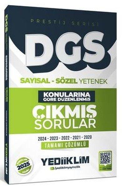 2026 DGS Prestij Serisi Sayısal Sözel Yetenek Konularına Göre Düzenlenmiş Tamamı Çözümlü Çıkmış Soru | Yediiklim Yayınları (İnce Kapak)  - Resim 1