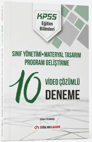KPSS Eğitim Bilimleri Sınıf Yönetimi - Materyal Tasarım - Program Geliştirme Video Çözümlü 10 Deneme Akademi