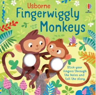 Fingerwiggly Monkeys | Usborne (Ciltli)  - Resim 1