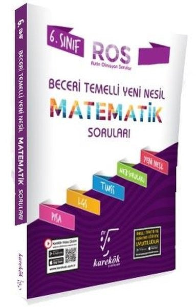 6. Sınıf Beceri Temelli ROS Matematik Soruları - Kolektif kitap kapağı
