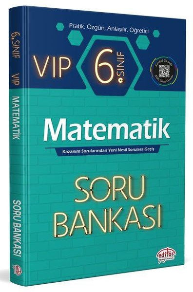 6.Sınıf VIP Matematik Soru Bankası - Kolektif kitap kapağı