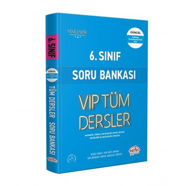 6.Sınıf VIP Tüm Dersler Konu Anlatımlı - Mavi Kitap - Komisyon kitap kapağı