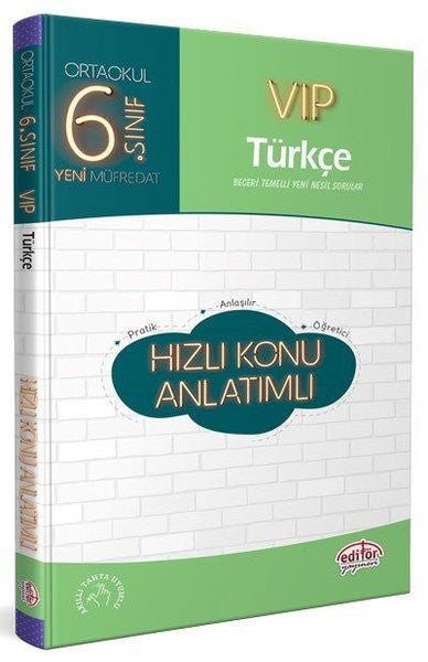 6.Sınıf VIP Türkçe Hızlı Konu Anlatımlı - Kolektif kitap kapağı