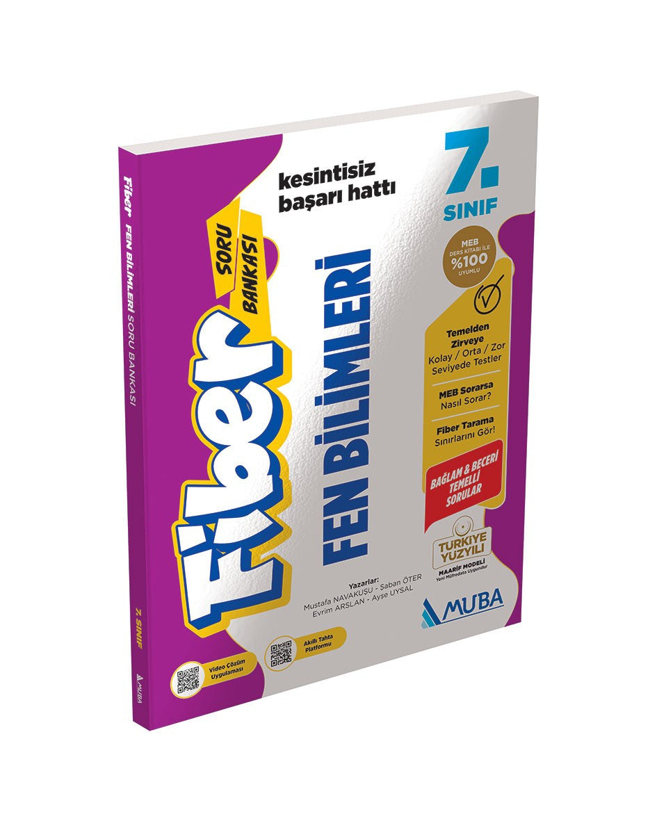 7. Fen Bilimleri Fiber Soru Bankası Muba Yayınları kitap kapağı